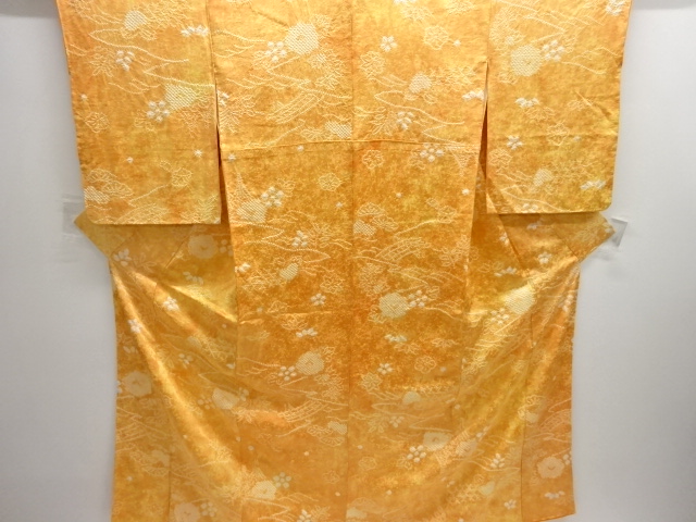 JAPANESE KIMONO / KOMON / SHIBORI / BOAT & SHOCHIKUBAI